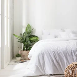 Kussenslopen Percale Katoen - 2-PACK - Wit