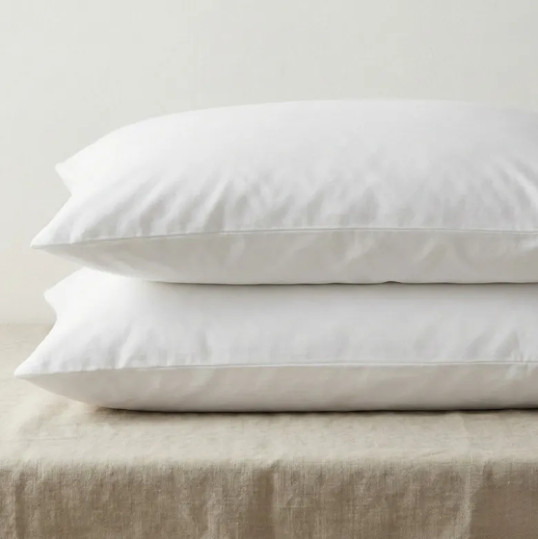 Kussenslopen Percale Katoen - 2-PACK - Wit