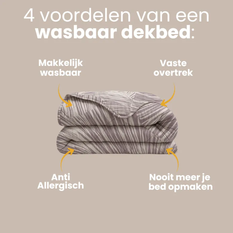 Lazy Dekbed Zonder Overtrek - Bamboo Dawn