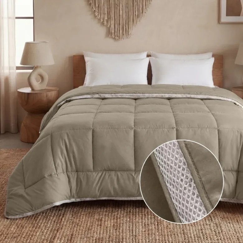Lazy Dekbed Zonder Overtrek - 3D Air - Taupe
