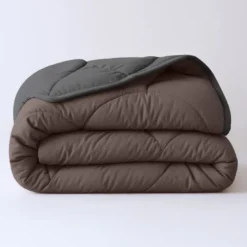 Lazy Dekbed Zonder Overtrek - Double Face - Bruin/Antraciet