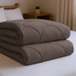 Lazy Dekbed Zonder Overtrek - Double Face - Bruin/Off White