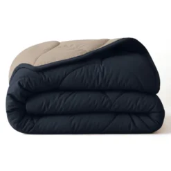 Lazy Dekbed Zonder Overtrek - Double Face - Antraciet /Taupe