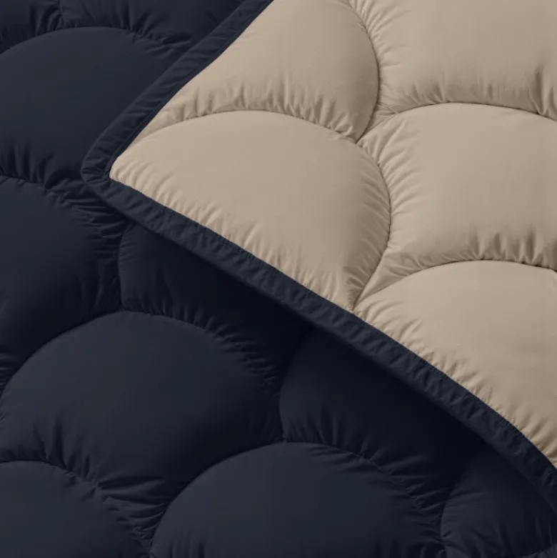 Lazy Dekbed Zonder Overtrek - Double Face - Antraciet /Taupe
