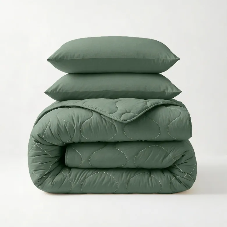 Lazy Dekbed Zonder Overtrek - Groen
