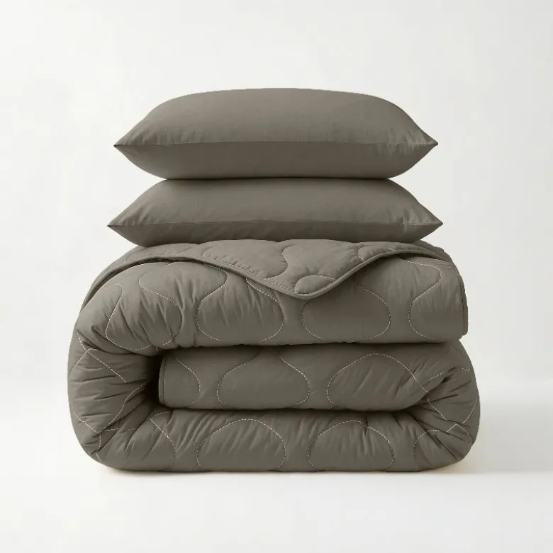 Lazy Dekbed Zonder Overtrek - Kaki
