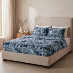 Lazy Dekbed Zonder Overtrek met Instopstrook - Katoen - Flower Nature