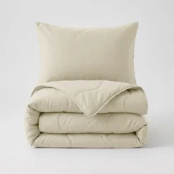 Lazy Dekbed Zonder Overtrek met Instopstrook - Katoen - Beige