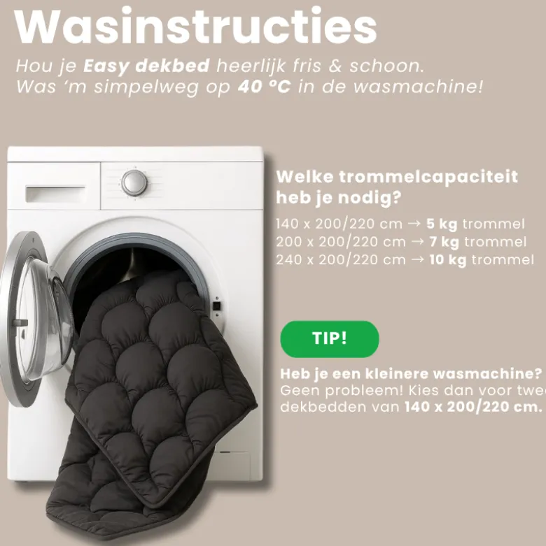 Lazy Dekbed Zonder Overtrek - Neva