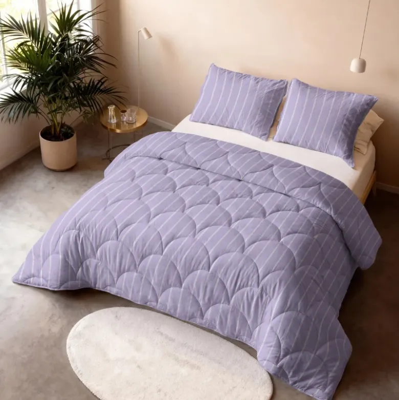 Lazy Dekbed Zonder Overtrek Poplin - Paars