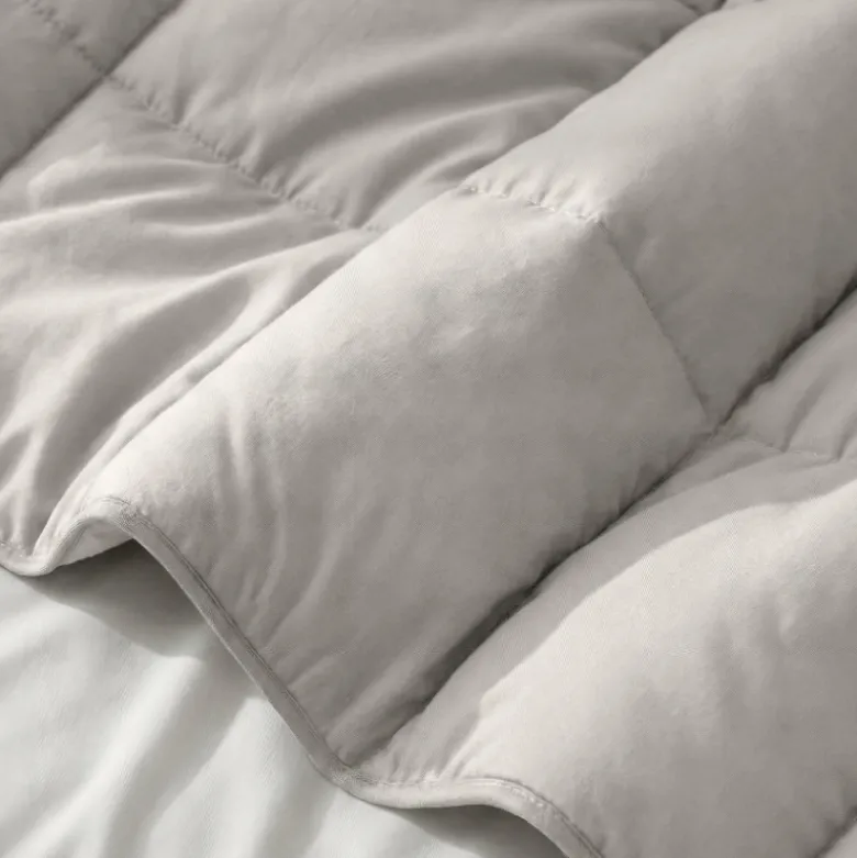 Lazy Dekbed Zonder Overtrek - Percale Katoen - Taupe/Grijs