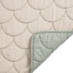 Lazy Dekbed Zonder Overtrek - Taupe/Groen