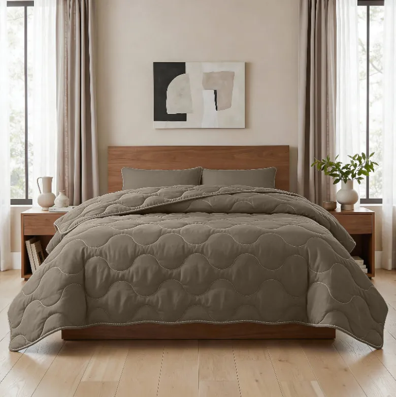 Lazy Dekbed Zonder Overtrek - Teak