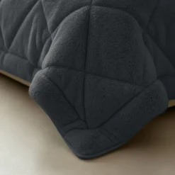 Lazy Dekbed Zonder Overtrek - Teddy Fur - Antraciet