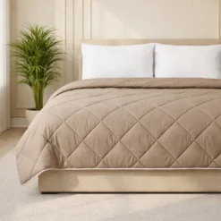 Lazy Dekbed Zonder Overtrek - Taupe