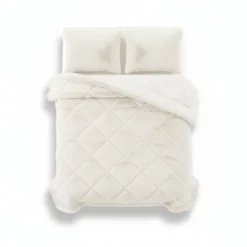 Lazy Dekbed Zonder Overtrek - Teddy Fur - Beige