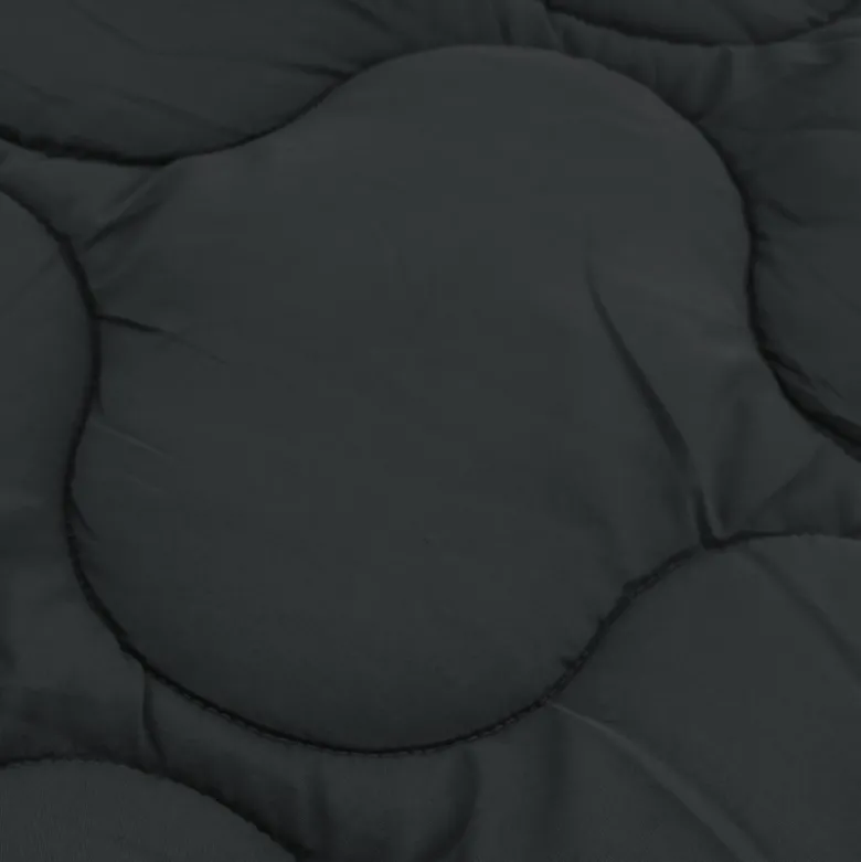 Lazy Dekbed Zonder Overtrek - Teddy - Zwart