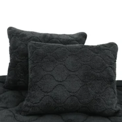 Lazy Dekbed Zonder Overtrek - Teddy - Zwart