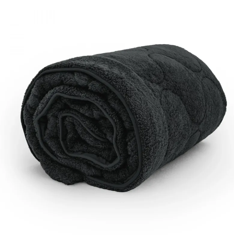 Lazy Dekbed Zonder Overtrek - Teddy - Zwart