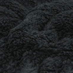 Lazy Dekbed Zonder Overtrek - Teddy - Zwart