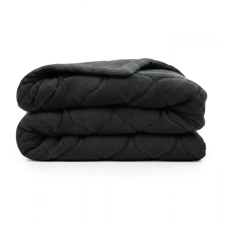 Lazy Dekbed Zonder Overtrek - Teddy - Zwart