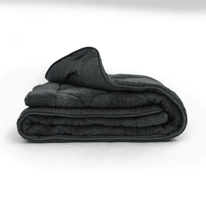 Lazy Dekbed Zonder Overtrek - Teddy - Zwart