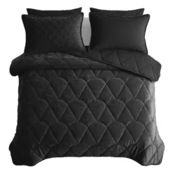 Lazy Dekbed Zonder Overtrek - Velvet - Zwart