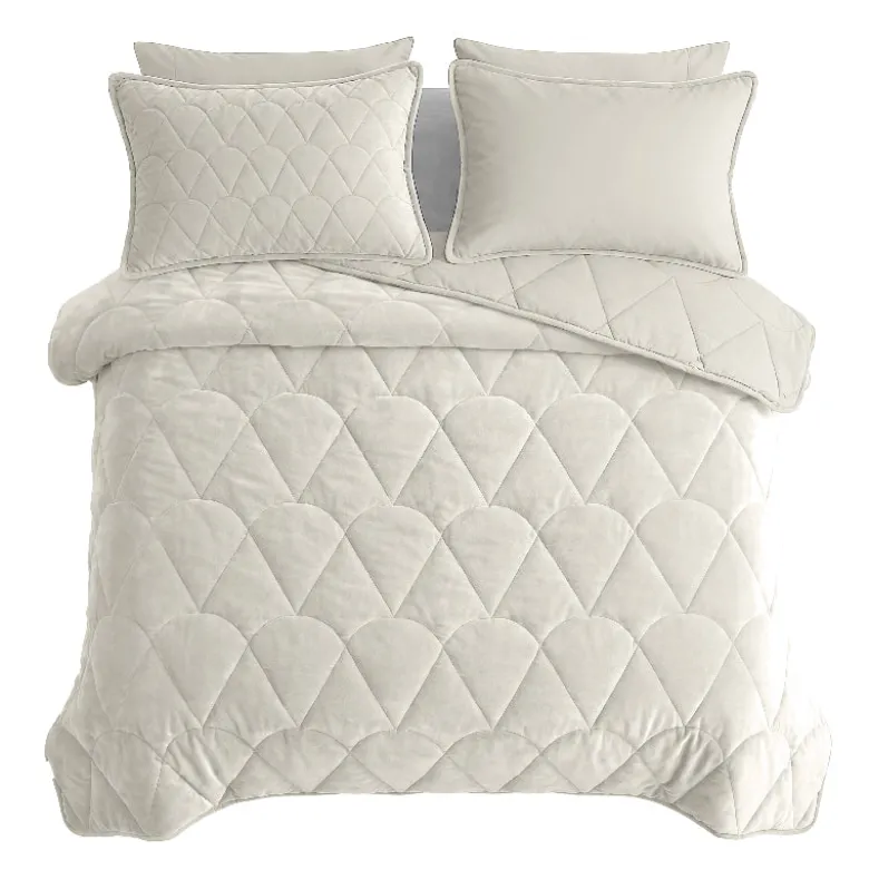 Lazy Dekbed Zonder Overtrek - Velvet - Beige/Off White