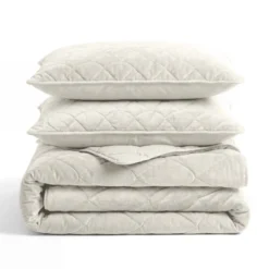 Lazy Dekbed Zonder Overtrek - Velvet - Beige/Off White