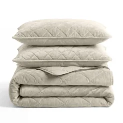 Lazy Dekbed Zonder Overtrek - Velvet - Taupe/Grijs