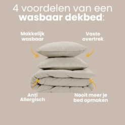 Lazy Dekbed Zonder Overtrek - Velvet - Taupe/Grijs