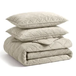 Lazy Dekbed Zonder Overtrek - Velvet - Taupe/Grijs
