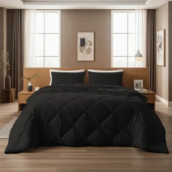 Lazy Dekbed Zonder Overtrek - Zwart