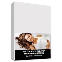 Molton Hoeslaken - Badstof Waterdicht - Splittopper