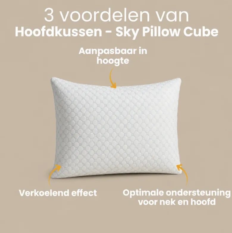 4-PACK Hoofdkussen - Sky Pillow - Cube