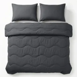2-PACK: Kussenslopen - Katoen - Antraciet