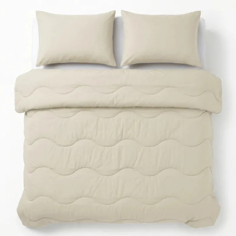 2-PACK: Kussenslopen - Katoen - Beige