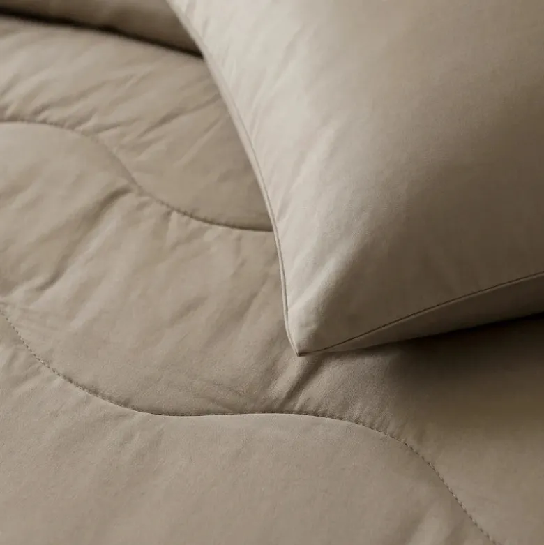 2-PACK: Kussenslopen Katoen Uni - Taupe