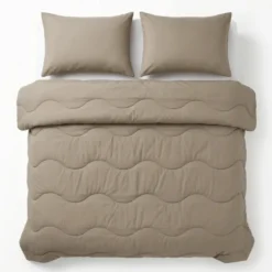 2-PACK: Kussenslopen Katoen Uni - Taupe