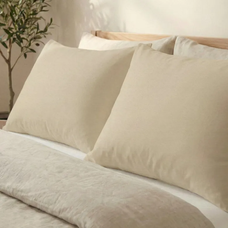 2-PACK Kussenslopen Uni - Beige