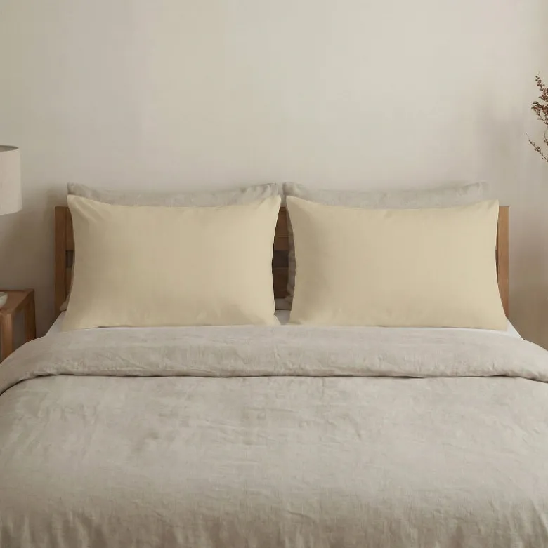 2-PACK Kussenslopen Uni - Beige