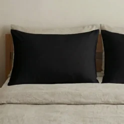 2-PACK Kussenslopen Uni - Zwart