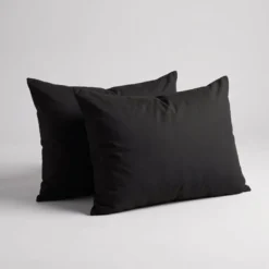 2-PACK Kussenslopen Uni - Zwart