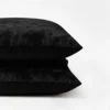 2-PACK Velvet Kussensloop - Zwart