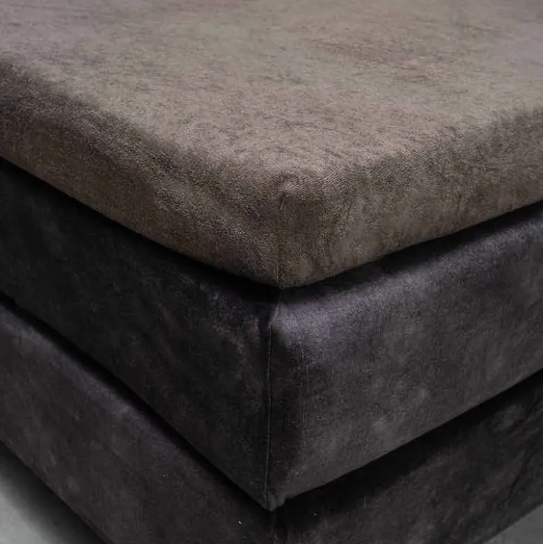Splittopper Hoeslaken - Badstof - Taupe