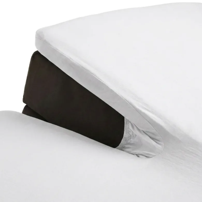 Splittopper Hoeslaken - Egyptisch Katoen Stretch - Wit
