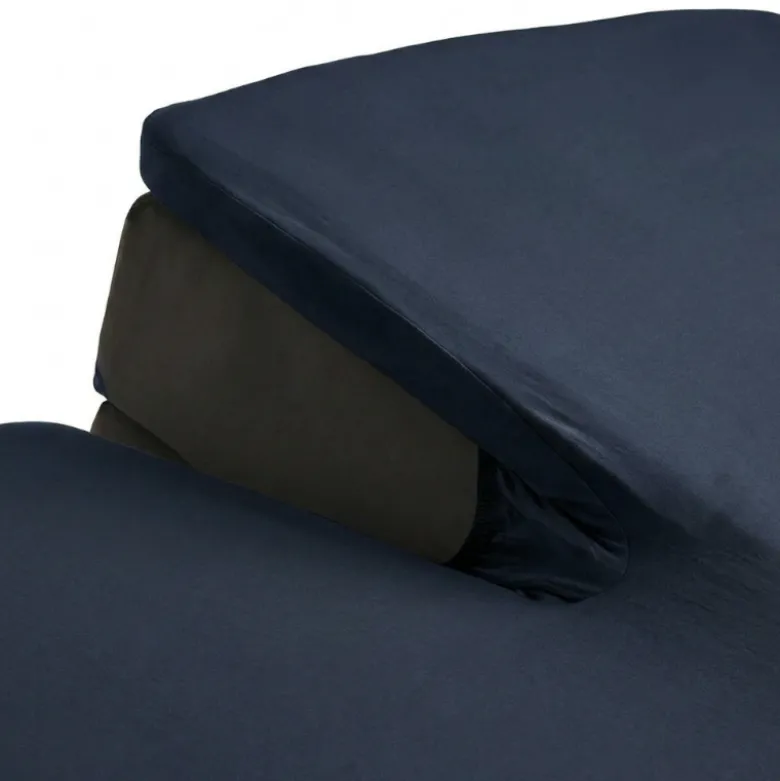 Splittopper Hoeslaken - Katoen - Navy