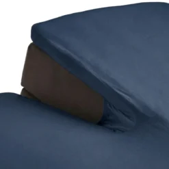 Splittopper Hoeslaken Katoen Flanel - Navy