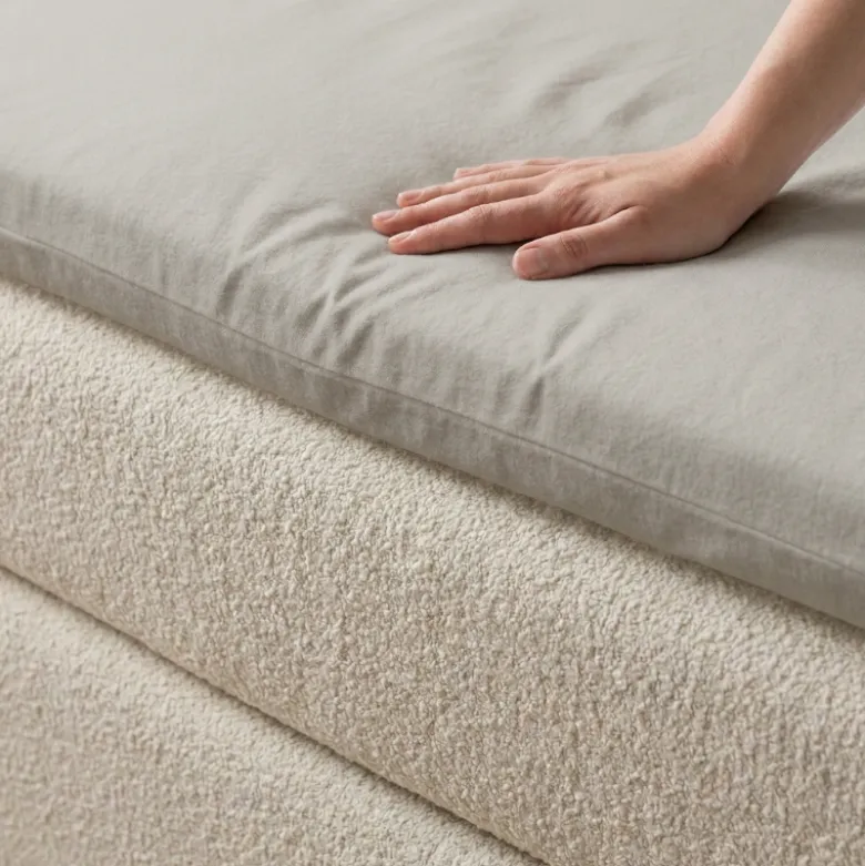 Splittopper Hoeslaken - Katoen Flanel - Grijs/Taupe