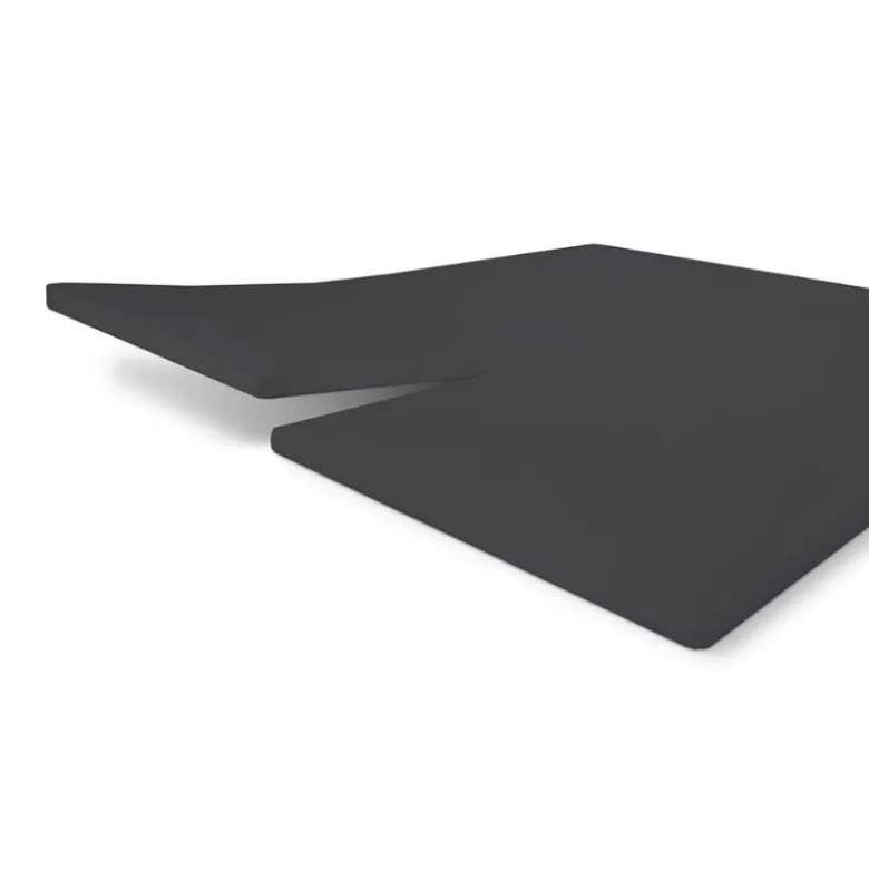 Splittopper Hoeslaken Katoen - Jersey Stretch - Antraciet
